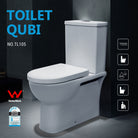 Qubi Wall Faced Boxed Rim Toilet Suite - TOILETQUBI Toilets ECT 