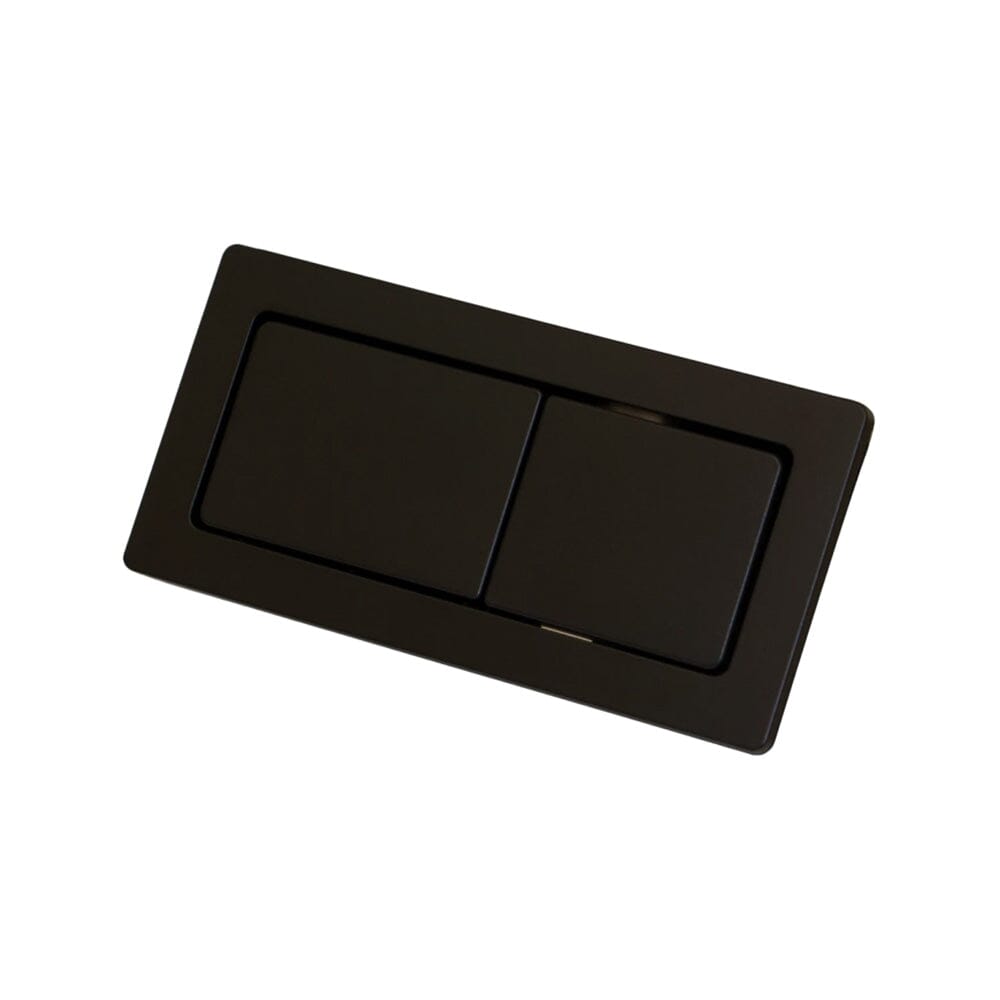 Rectangular Toilet Flush Button Matte Black Toilets Arova 