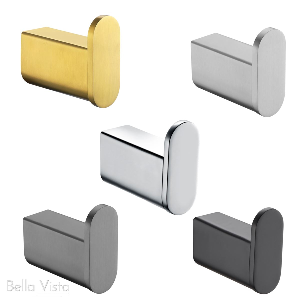 Robe Hook - Pradus - 'Curved' Accessories Bella Vista 