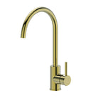 ROELEX Pin Handle Sink Mixer Brushed Brass Tapware ECT 