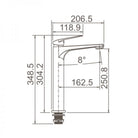 Round Basin Tower Mixer - WT1102 Tapware ECT 