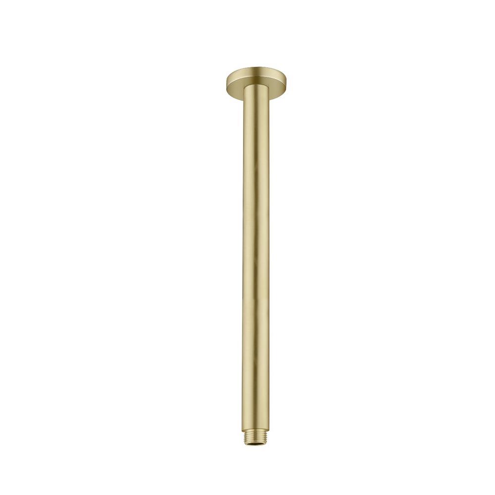 Round Ceiling Arm 300mm Brushed Gold YSW503-300MM-BG Showers Nero 