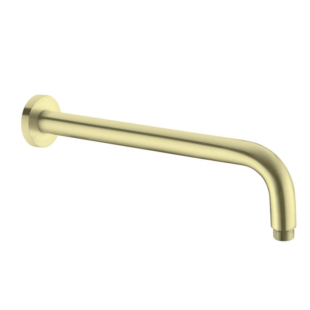 Round Shower Arm Brushed Gold YSW502-BG Showers Nero 