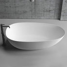 RUBI 1500mm Egg Shape Oval Freestanding Bath Matte White Baths AROVA 