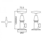 Sea Star Wash Machine Stops Pair - WT254 Tapware ECT 