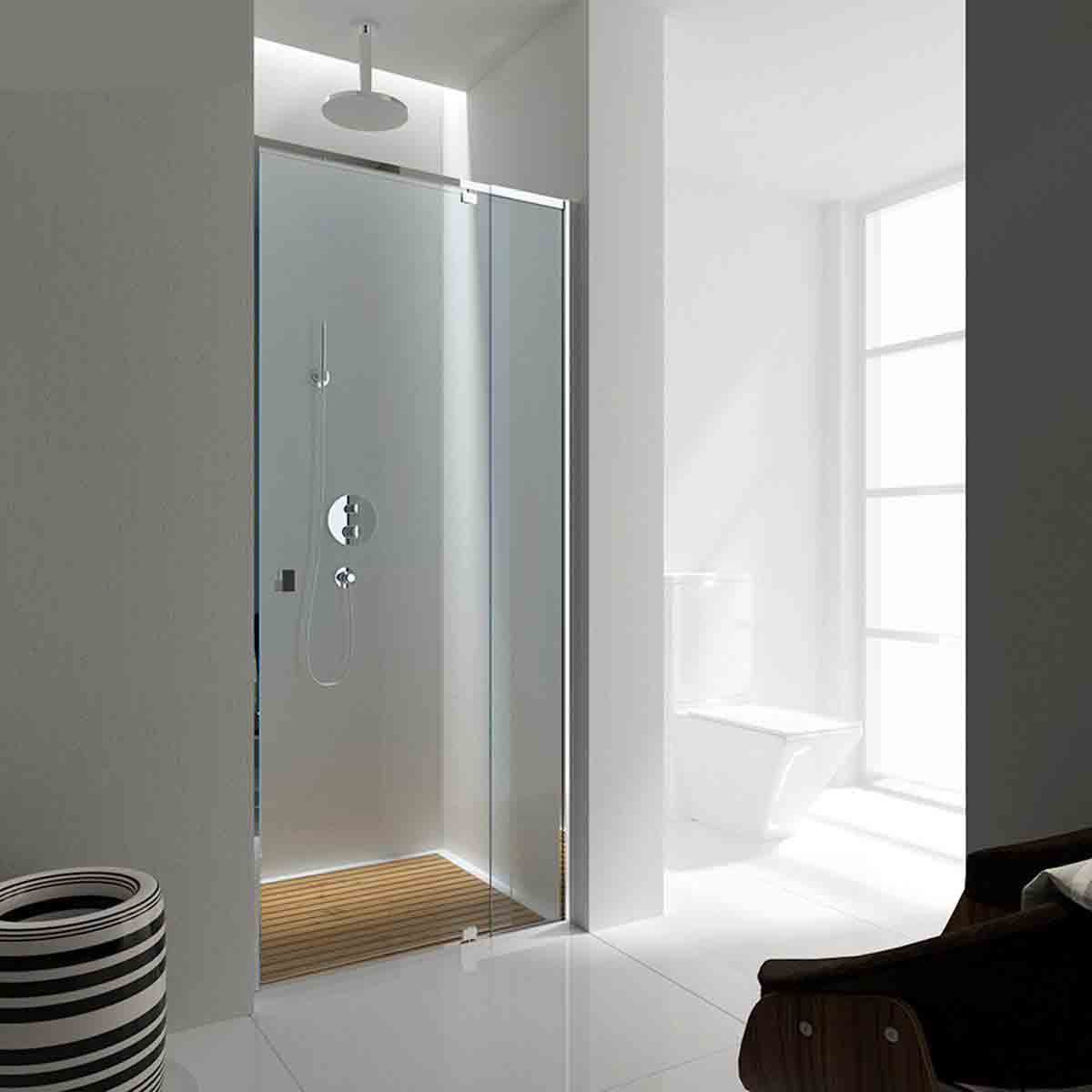 Semi Frameless Shower Screen - Front Only Wall to Wall - Custom Sizes Showers Bella Vista 