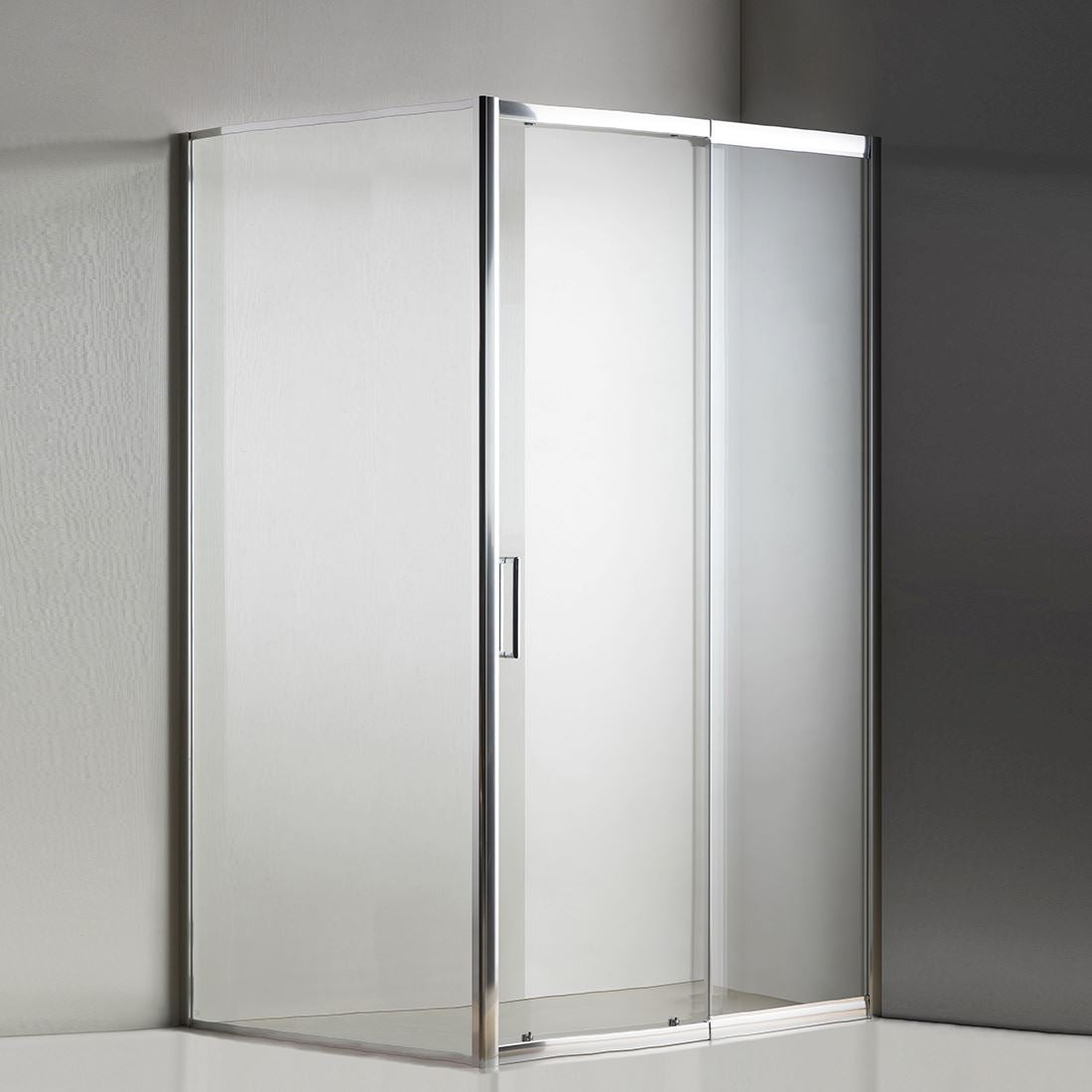 Sliding Semi Framed Shower Screen – Front and Return - Multiple Sizes Showers Shower Screen 