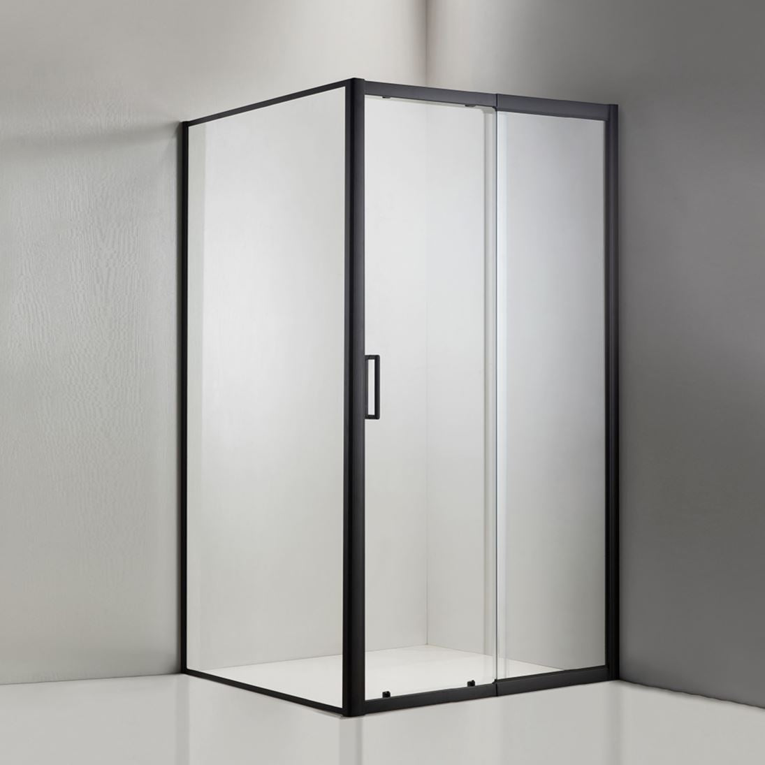 Sliding Semi Framed Shower Screen – Front and Return - Multiple Sizes Showers Shower Screen 