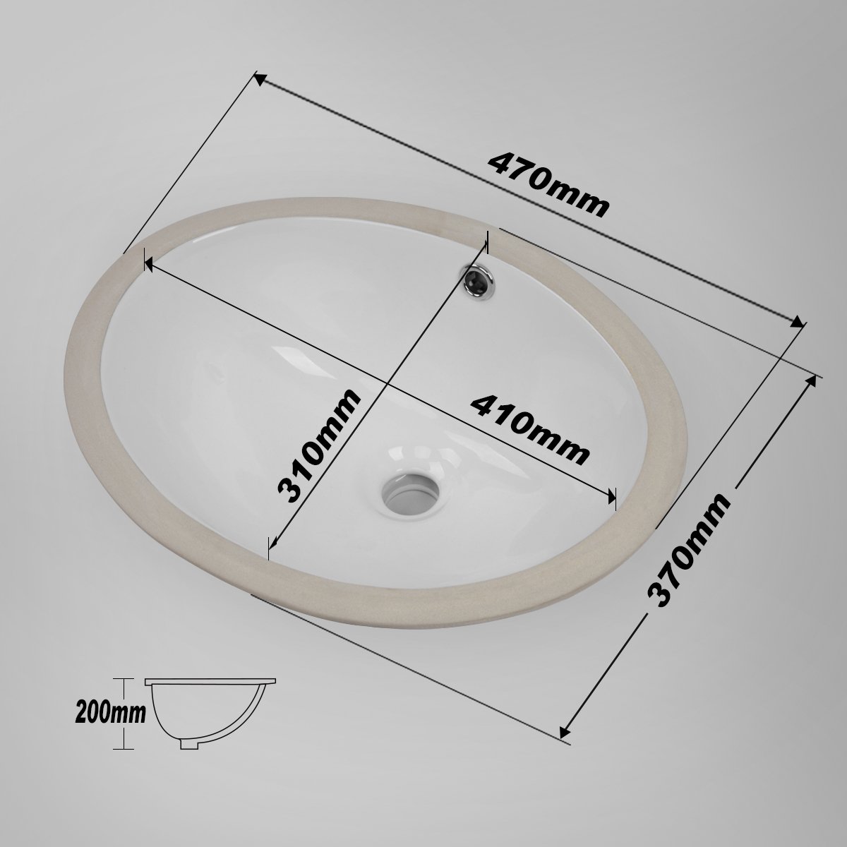 SOTTO Under Counter Oval Basin Basins ECT 