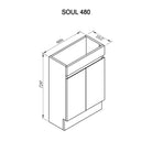 Soul 48cm Compact Bathroom Vanity Vanities & Mirrors AROVA 