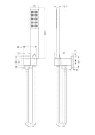 Square Shower on Bracket Chrome YSW309-CH Showers Nero 