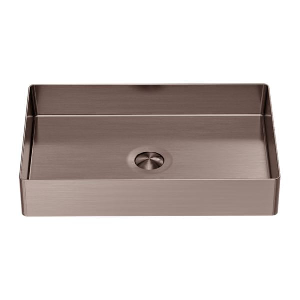 Stainless Steel Above Counter Basin BRUSHED BRONZE Basins Nero 