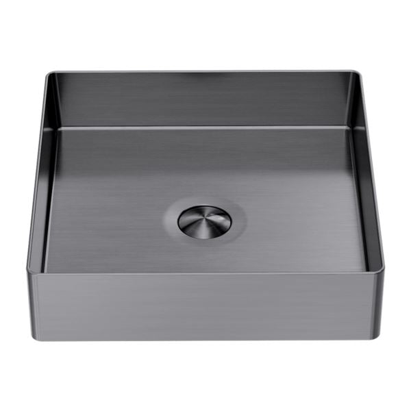 Stainless Steel Above Counter Square Basin GRAPHITE Basins Nero 