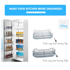 Tandem Pantry - Chrome Basket Storage Arova Kitchens & Bathrooms 