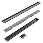 TILE INSERT V CHANNEL FLOOR GRATE 50MM OUTLET GM Shower Grate NERO 