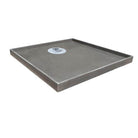 Tiled Shower Base with Puddle Flange - Rear Waste Showers Universal Shower Base 