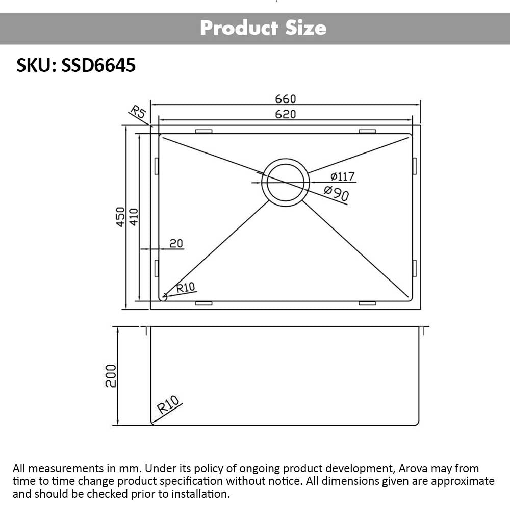 Single Bowl Kitchen Sink