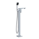 Vibe Square Floormount Mixer with Handshower Chrome - YSW3107-03A-CH Tapware Nero 