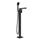 Vibe Square Floormount Mixer with Handshower Matte Black - YSW3107-03A-MB Tapware Nero 