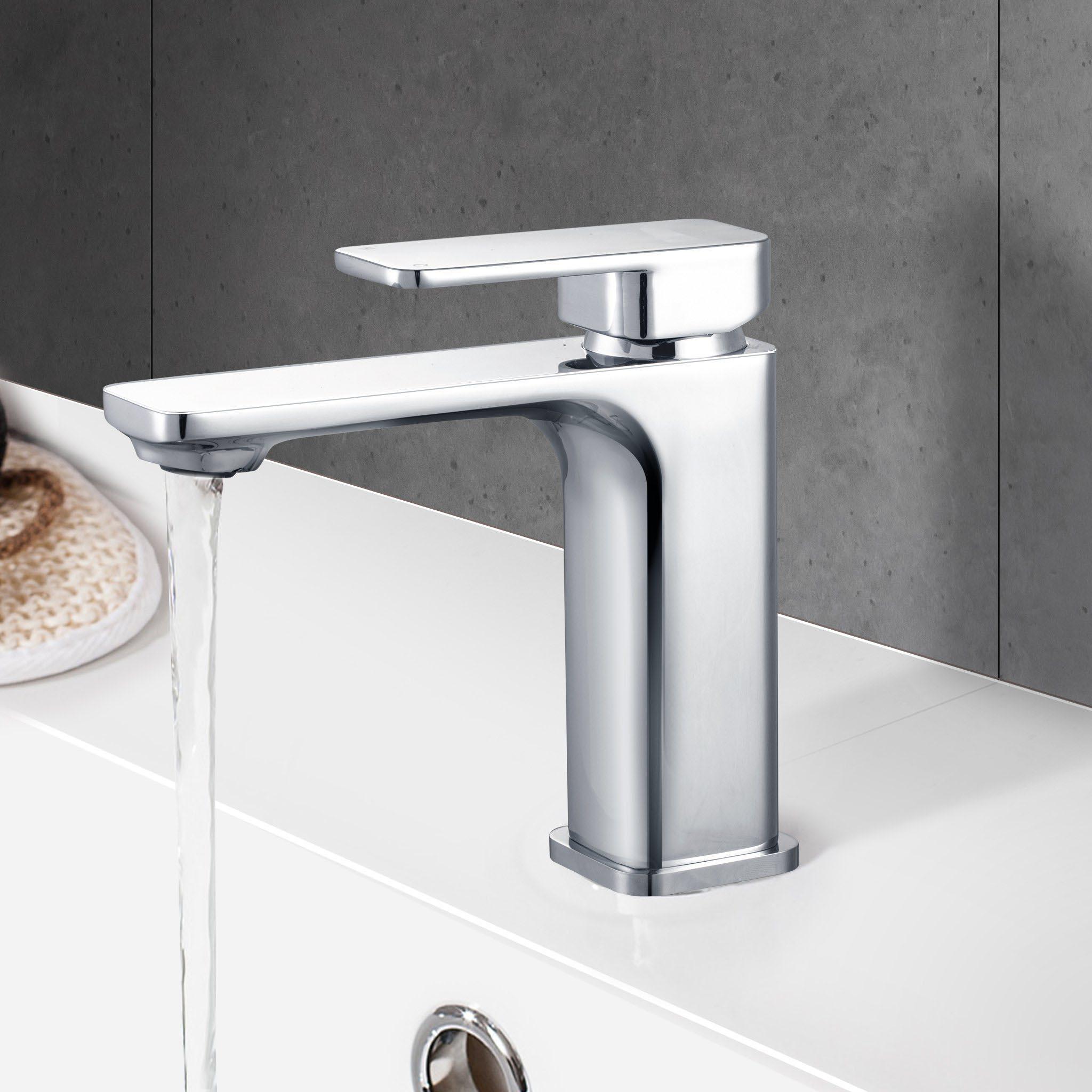 VIVA Square Basin Mixer Chrome - BT-201C Tapware Arova 