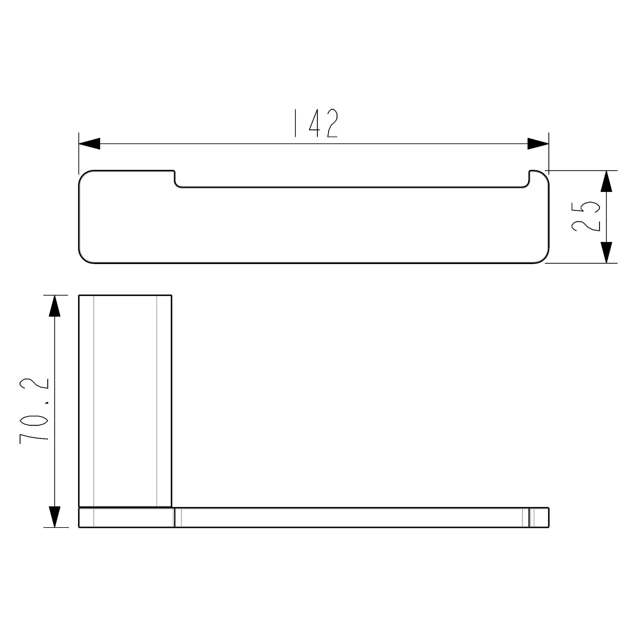 Viva Toilet Roll Holder Matt Black Accessories Arova 