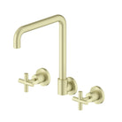 X Plus Wall Kitchen Set Swivel Spout Brushed Gold YSW2016-07-BG Tapware Nero 