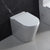 Yara58 Rimless Tornado Floor Mount Toilet Package - Geberit Sigma 8 Cistern & Round Button Toilets Arova Geberit Sigma 8 In Wall Toilet cistern-109.795.00.1 Sigma 20 Brushed Stainless Steel Plate with Chrome Trim-115.882.SN.1 