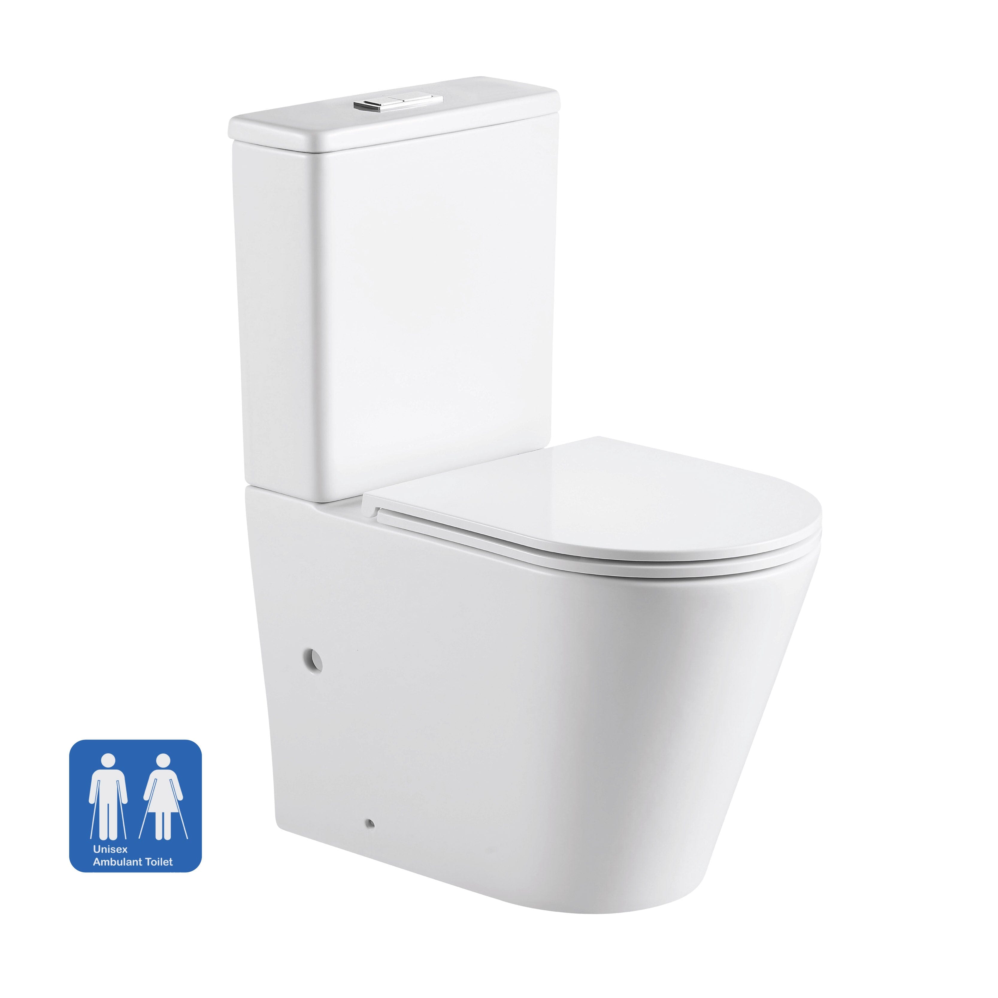 Yara67 Ambulant Rimless Tornado Back to Wall Toilet Toilets Arova 